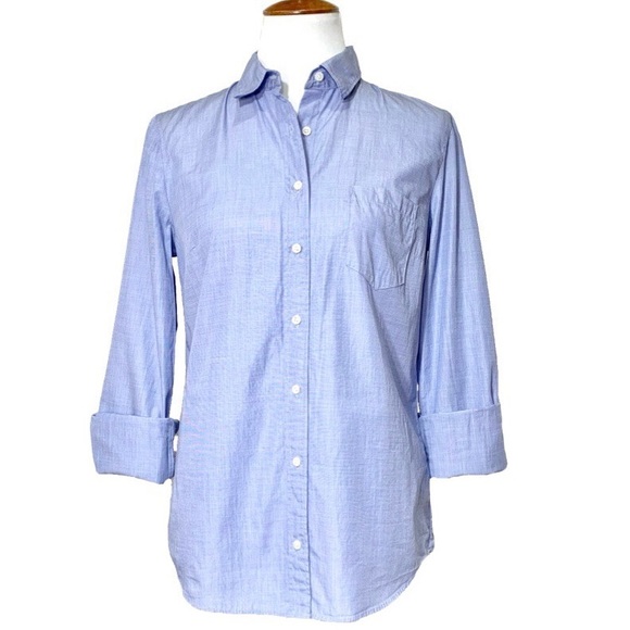 J. Crew Tops - J. Crew Buttondown Light Blue Oxford Shirt